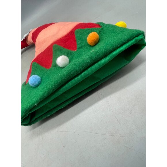 Christmas wonder shop elf hat striped pink red bell palm palms ages 16+ os READ - Picture 4 of 10